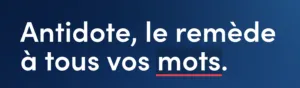 Capture d’écran du correcteur Antidote