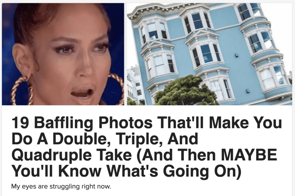 Example of clickbait