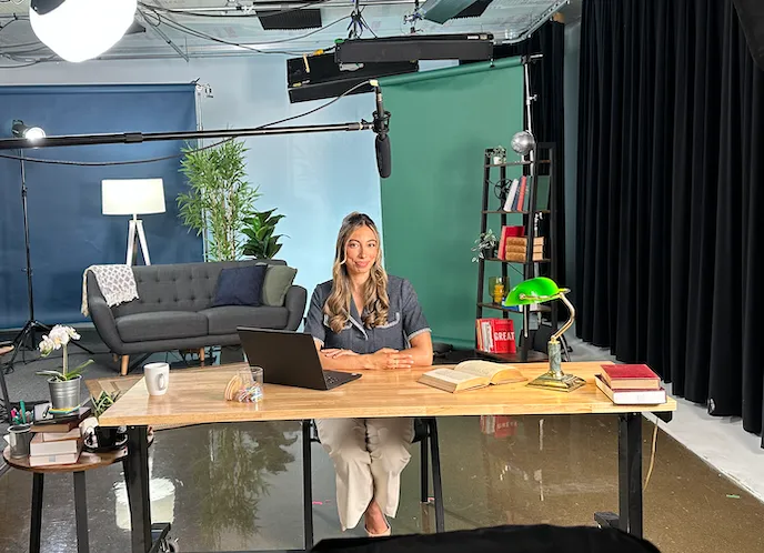 Tournage d’une formation en vidéo au studio Sparkling